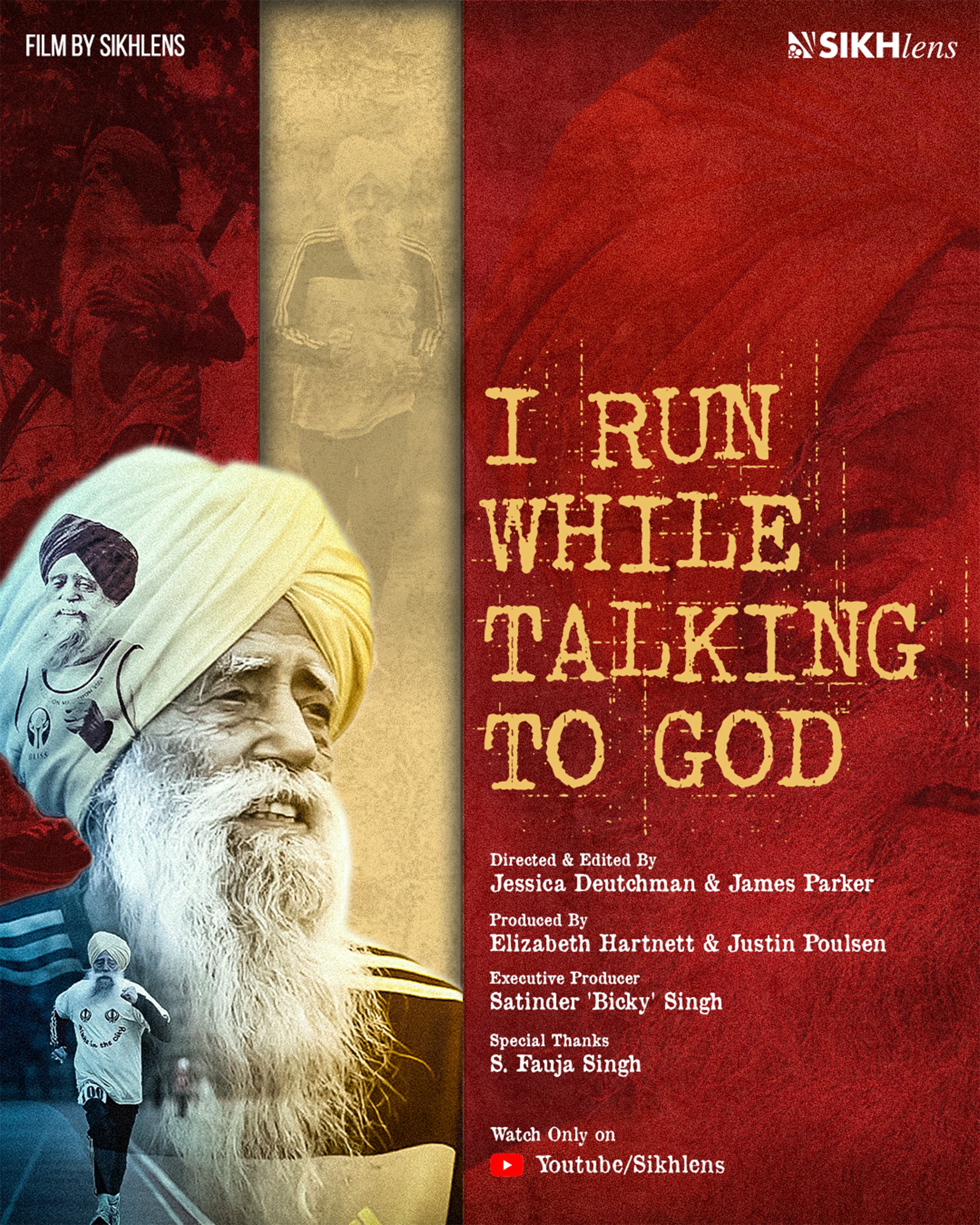 I run while talking to God-poster